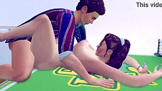 Шприцајућа флексибилна девојка са журке јебана жесно на столу!