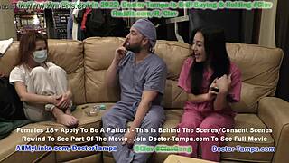 دكتور تامبا يجري فحص نسائي سنوي لبلير سيليست مع الممرضة ستايسي شيبرد