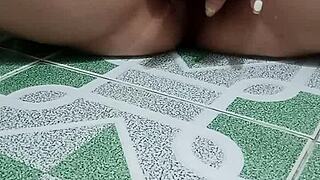 Horny Sister Teases Cock In Bath!