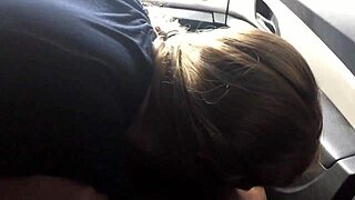 Car blow job action.
