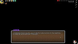 Я в восторге от этой похотливой пародии на Хорникрафт. Ведьма доит мой член!