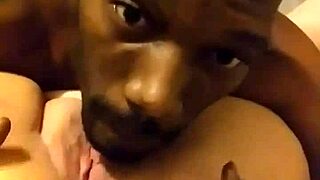 guy casually licks his wife's pussy, diving deep into her muff for pleasure.
