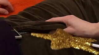 fat mature grandmother enjoying a relaxing moment.