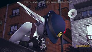 Zootopia furry Judy Hopps antaa villin tissipanonnan sensuroimattomassa hentai:ssa