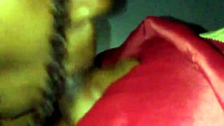 Damn! This black beauty gets her tight pussy pounded hard in raw action late night!