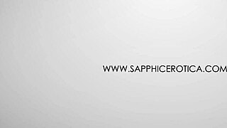 In this Sapphix scene, lesbians surprise each other with strapon and fingering