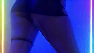 Petite Girl Moves Ass While Dancing To Music