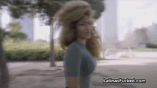 Curly Latina Craves Big Cock After Vibrating Panties