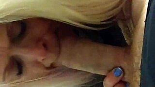Blonde Gives Johnny Intriguing Blowjob