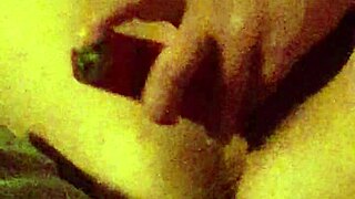 Liz fucks herself with a dildo while you watch