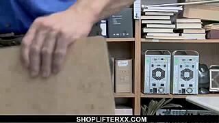 yo scarlett mae, getting fucked with legs up after shoplifting