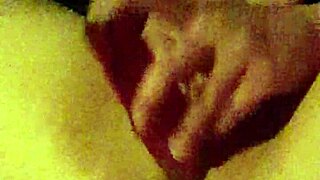 Liz fucks herself with a dildo while you watch