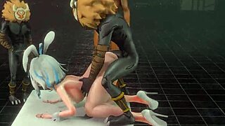 Ich flippe aus bei Furina in wilder Hentai DP-Szene