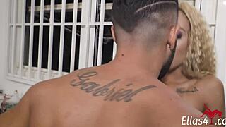 Loira Safada de São Paulo Sucking Huge Cock with Wild Hunger