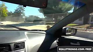 Big cock point of view street blowjob and fun time