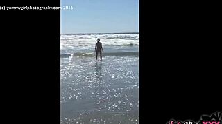 Sofie Marie Teases Her Natural Tits On The Beach