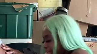 Neighbor Helps With Move, Pays With Deepthroat On Big Black Cock.