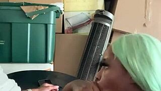 Neighbor Helps With Move, Pays With Deepthroat On Big Black Cock.