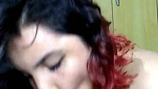 Deepthroat and bigtits in a hardcore scene