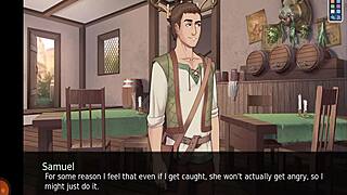 in this dirty fantasy hentai game, anime characters flash their big tits and boobs