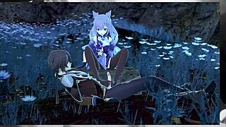 Keqing hentai fra Genshin Impact, oml kan ikke slutte å se denne kåtheten