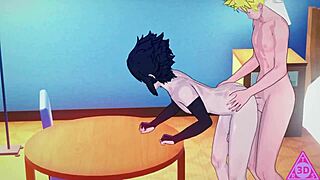 هنتاي ناروتو وساسكي إكشن شرجي خام ومص زب قوي