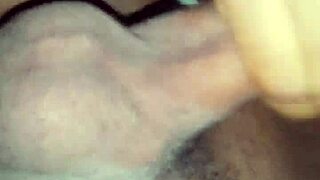 Man masturbates his cock in intense solo session