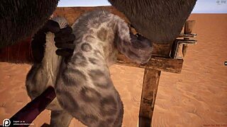 Divlji furry hentai život sa intenzivnim analnim akcijom