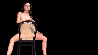 this animated girl shows off sexy positions in 3d 😘