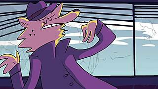 Cartoon Character Loses Clothes In Powertrip Adventure