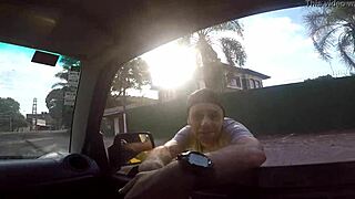 Sumaya and Ganesha Fuck Intensely in the Car on the Street.