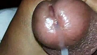Witness the impressive cumshot from a big dick in this suggestive display.