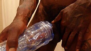 hallelujah johnson teases with fleshlight on monster cock