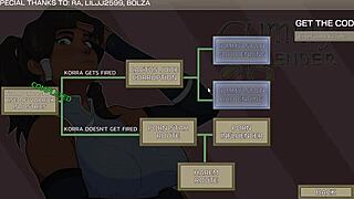 In cummy bender part 1, the anime character experiences intense hentai action