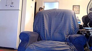 Hap Dyer shows off his cock on webcam in loincloth.