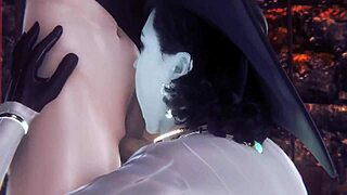 Krvoločna Alcina Dimitrescu v divji Resident Evil Village hentai kompilaciji z ogromnim analom