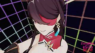 Beidou rides bitch with squirting