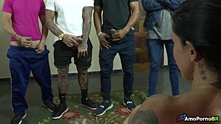 Best Friends Fuck Stepmother Over Bet!