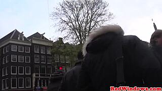mature dutch prostitute rides tourist cock with her shaved natural assets