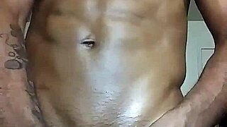 Talking shit while beating my dick with big black cock masturbation