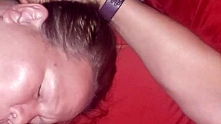 Redhead milf rides cock hard for creampie