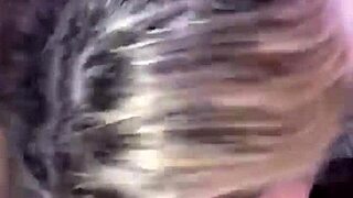 ten minute deepthroat session with blonde slut who loves cock