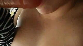 chichona using toys and dildo in casual play