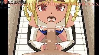 Fuugetsuin Ichigo-Chan Bent Over for Anal in Game Center