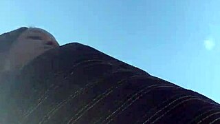 Crazy bitch enjoys twerking her big ass outdoor 😈