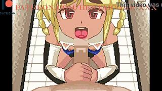 Fuugetsuin Ichigo-Chan Bent Over for Anal in Game Center