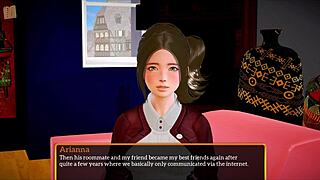 Exploring My New Family 473 with a busty teen brunette in game