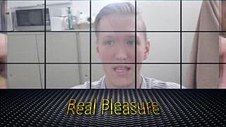 Interracial gay bareback pounding in office with virgin ass