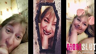 this homemade clip shows her acting like a young slut sucking 😈