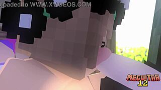 התאחדות וידאו ישן הופכת לפורנו מיינקראפט פרוע עם ציצים גדולים